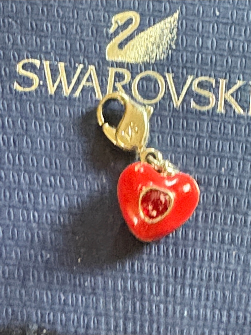 Swarovski Red Heart Charm